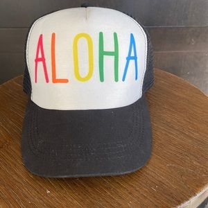 Aloha trucker hat.
